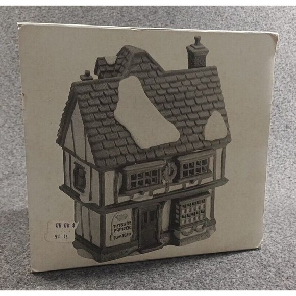 Dept 56 Dickens Village Turbury Printer 5586-9 Retired w/Box & Sleeve - Picture 12 of 15